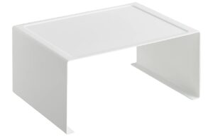 B&iacute;l&aacute; kovov&aacute; př&iacute;davn&aacute; police Yamazaki Tower 30