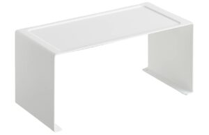 B&iacute;l&aacute; kovov&aacute; př&iacute;davn&aacute; police Yamazaki Tower 30