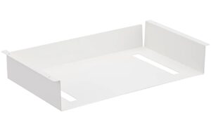 B&iacute;l&aacute; kovov&aacute; př&iacute;davn&aacute; police pod stůl Yamazaki Tower 43