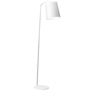 B&iacute;l&aacute; kovov&aacute; stojac&iacute; lampa Nova Luce Stabile 188 cm