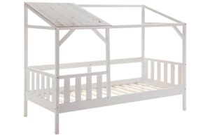 B&iacute;l&aacute; lakovan&aacute; dětsk&aacute; postel Marckeric Amon 90 x 200 cm