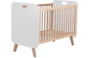 B&iacute;l&aacute; lakovan&aacute; dětsk&aacute; post&yacute;lka Marckeric Paris 60 x 120 cm