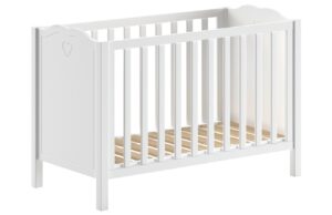 B&iacute;l&aacute; lakovan&aacute; dětsk&aacute; post&yacute;lka Vipack Amori 60 x 120 cm