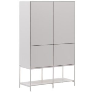 B&iacute;l&aacute; lakovan&aacute; komoda Kave Home Vedrana 97