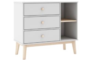 B&iacute;l&aacute; lakovan&aacute; komoda Marckeric Esteban 90 x 40 cm