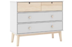 B&iacute;l&aacute; lakovan&aacute; komoda Marckeric Estefania 100 x 40 cm