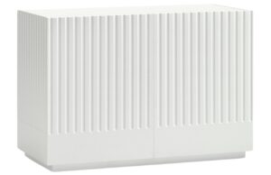 B&iacute;l&aacute; lakovan&aacute; komoda Teulat Doric 100 x 48 cm