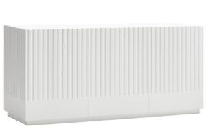 B&iacute;l&aacute; lakovan&aacute; komoda Teulat Doric 148 x 48 cm