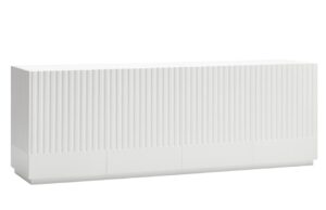 B&iacute;l&aacute; lakovan&aacute; komoda Teulat Doric 198 x 48 cm