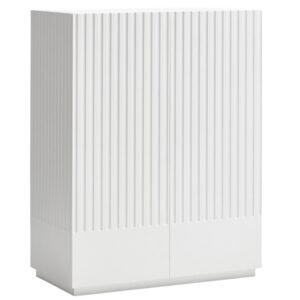 B&iacute;l&aacute; lakovan&aacute; komoda Teulat Doric 91 x 48 cm