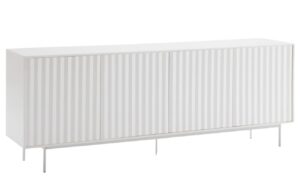 B&iacute;l&aacute; lakovan&aacute; komoda Teulat Sierra 211 x 47 cm