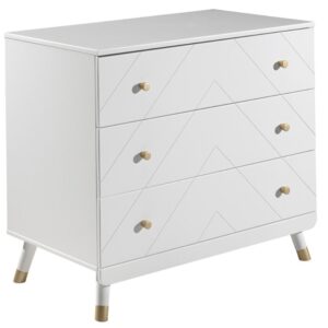 B&iacute;l&aacute; lakovan&aacute; komoda Vipack Billy 100 x 57 cm