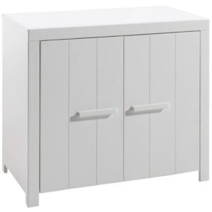 B&iacute;l&aacute; lakovan&aacute; komoda Vipack Erik 100 x 57 cm