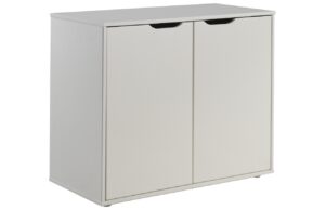 B&iacute;l&aacute; lakovan&aacute; komoda Vipack Pino 85