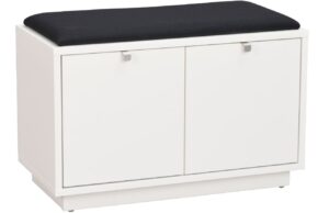 B&iacute;l&aacute; lakovan&aacute; lavice ROWICO CONFETTI II. 70 cm s &uacute;ložn&yacute;m prostorem