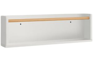 B&iacute;l&aacute; lakovan&aacute; n&aacute;stěnn&aacute; police Kave Home Shantal 50 cm