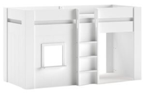 B&iacute;l&aacute; lakovan&aacute; patrov&aacute; postel Vipack Reno 90 x 200 cm