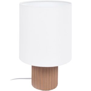B&iacute;l&aacute; l&aacute;tkov&aacute; stoln&iacute; lampa Kave Home Eshe