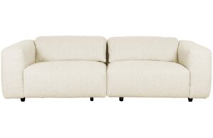 B&iacute;l&aacute; l&aacute;tkov&aacute; trojm&iacute;stn&aacute; pohovka Zuiver Wings 260 cm