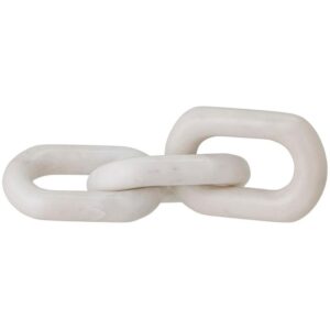 B&iacute;l&aacute; mramorov&aacute; dekorativn&iacute; so&scaron;ka Bloomingville Adee