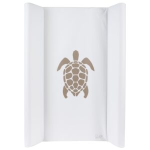 B&iacute;l&aacute; omyvateln&aacute; přebalovac&iacute; podložka Quax Turtle 70 x 50 cm