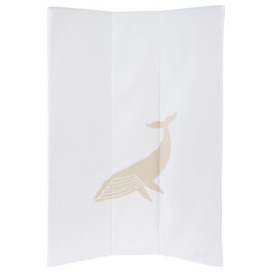 B&iacute;l&aacute; omyvateln&aacute; přebalovac&iacute; podložka Quax Whale 67 x 44 cm