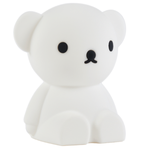 B&iacute;l&aacute; plastov&aacute; dětsk&aacute; LED lampa Mr. Maria Boris 21 cm