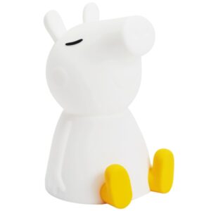 B&iacute;l&aacute; plastov&aacute; dětsk&aacute; LED lampa Mr. Maria Peppa 22 cm