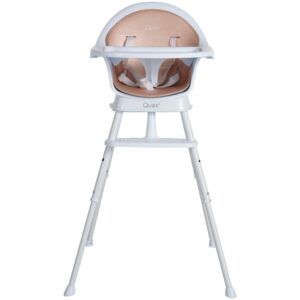 B&iacute;l&aacute; plastov&aacute; j&iacute;deln&iacute; židlička Quax Ultimo 62 - 92 cm