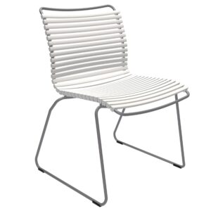 B&iacute;l&aacute; plastov&aacute; zahradn&iacute; židle HOUE Click