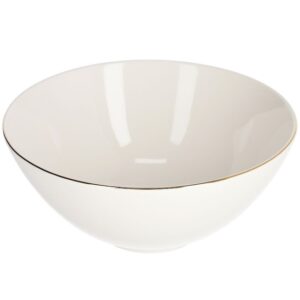 B&iacute;l&aacute; porcel&aacute;nov&aacute; miska Kave Home Taisia 24