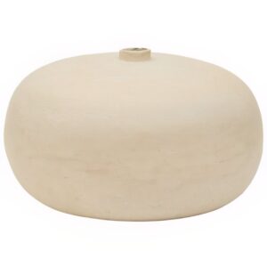 B&iacute;l&aacute; v&aacute;za Kave Home Nivala &oslash; 40 cm