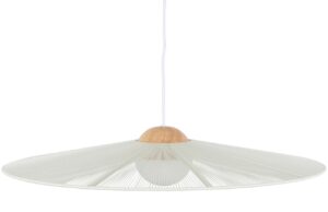 B&iacute;l&eacute; bavlněn&eacute; z&aacute;věsn&eacute; světlo ZUIVER BELLE 80 cm