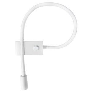 B&iacute;l&eacute; kovov&eacute; n&aacute;stěnn&eacute; LED světlo Nova Luce Geneva