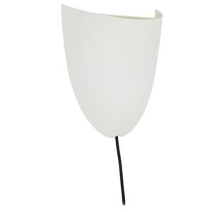 B&iacute;l&eacute; kovov&eacute; n&aacute;stěnn&eacute; světlo Kave Home Nibla