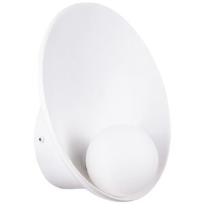 B&iacute;l&eacute; kovov&eacute; n&aacute;stěnn&eacute; světlo Nova Luce Minim