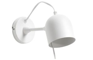 B&iacute;l&eacute; kovov&eacute; n&aacute;stěnn&eacute; sv&iacute;tidlo Kave Home Lucilla