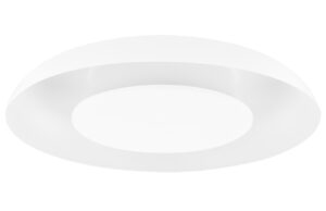 B&iacute;l&eacute; kovov&eacute; stropn&iacute; LED světlo Nova Luce Epos 40 cm