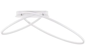 B&iacute;l&eacute; kovov&eacute; stropn&iacute; LED světlo Nova Luce Kiklos 72 cm