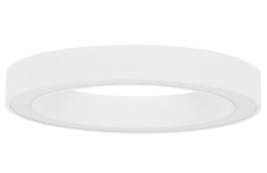 B&iacute;l&eacute; kovov&eacute; stropn&iacute; LED světlo Nova Luce Morbido 60 cm