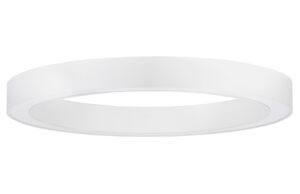 B&iacute;l&eacute; kovov&eacute; stropn&iacute; LED světlo Nova Luce Morbido 80 cm