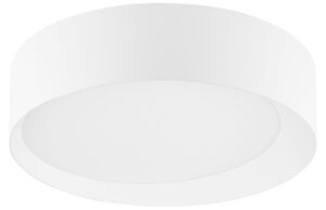 B&iacute;l&eacute; kovov&eacute; stropn&iacute; LED světlo Nova Luce Oby 45 cm