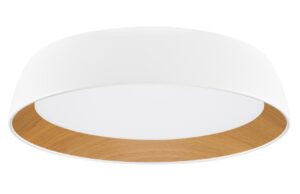 B&iacute;l&eacute; kovov&eacute; stropn&iacute; LED světlo Nova Luce Sigi 45 cm