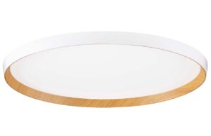 B&iacute;l&eacute; kovov&eacute; stropn&iacute; LED světlo Nova Luce Vomos 60 cm