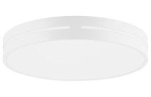 B&iacute;l&eacute; kovov&eacute; stropn&iacute; LED světlo Nova Luce Wheel 45 cm