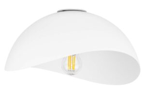 B&iacute;l&eacute; kovov&eacute; stropn&iacute; světlo Nova Luce Opsi 30 cm