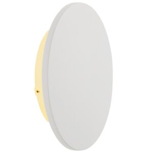 B&iacute;l&eacute; kovov&eacute; venkovn&iacute; n&aacute;stěnn&eacute; LED světlo Nova Luce Copper 18 cm