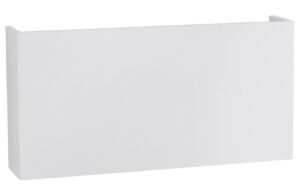 B&iacute;l&eacute; kovov&eacute; venkovn&iacute; n&aacute;stěnn&eacute; LED světlo Nova Luce Mile