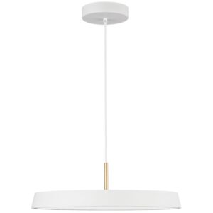 B&iacute;l&eacute; kovov&eacute; z&aacute;věsn&eacute; LED světlo Nova Luce Vetro 50 cm