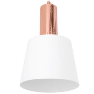 B&iacute;l&eacute; kovov&eacute; z&aacute;věsn&eacute; světlo Somcasa Marcen 13